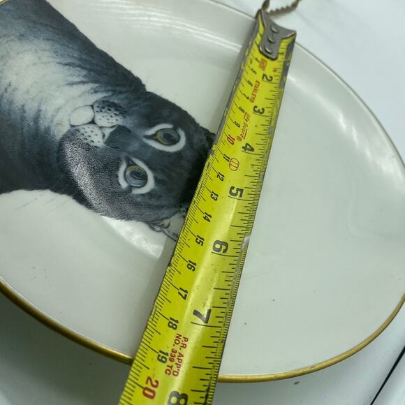 Metropolitan Museum of Art Limoges Porcelain The Favorite‎ Cat Plate kitty 7.5" - Picture 5 of 5